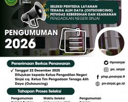SELEKSI PENYEDIA LAYANAN TENAGA ALIH DAYA (OUTSOURCING) TENAGA KEBERSIHAN DAN KEAMANAN. TA 2026