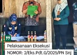 Pelaksanaan Eksekusi di kelurahan Bongki
