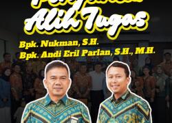 Pengantar Alih Tugas Bapak Nukman, S.H. sebagai Sekretaris Pengadilan Negeri Pangkajene serta Bapak Andi Eril Parlan, S.H., M.H. sebagai Kasubag Pengadilan Negeri Maros